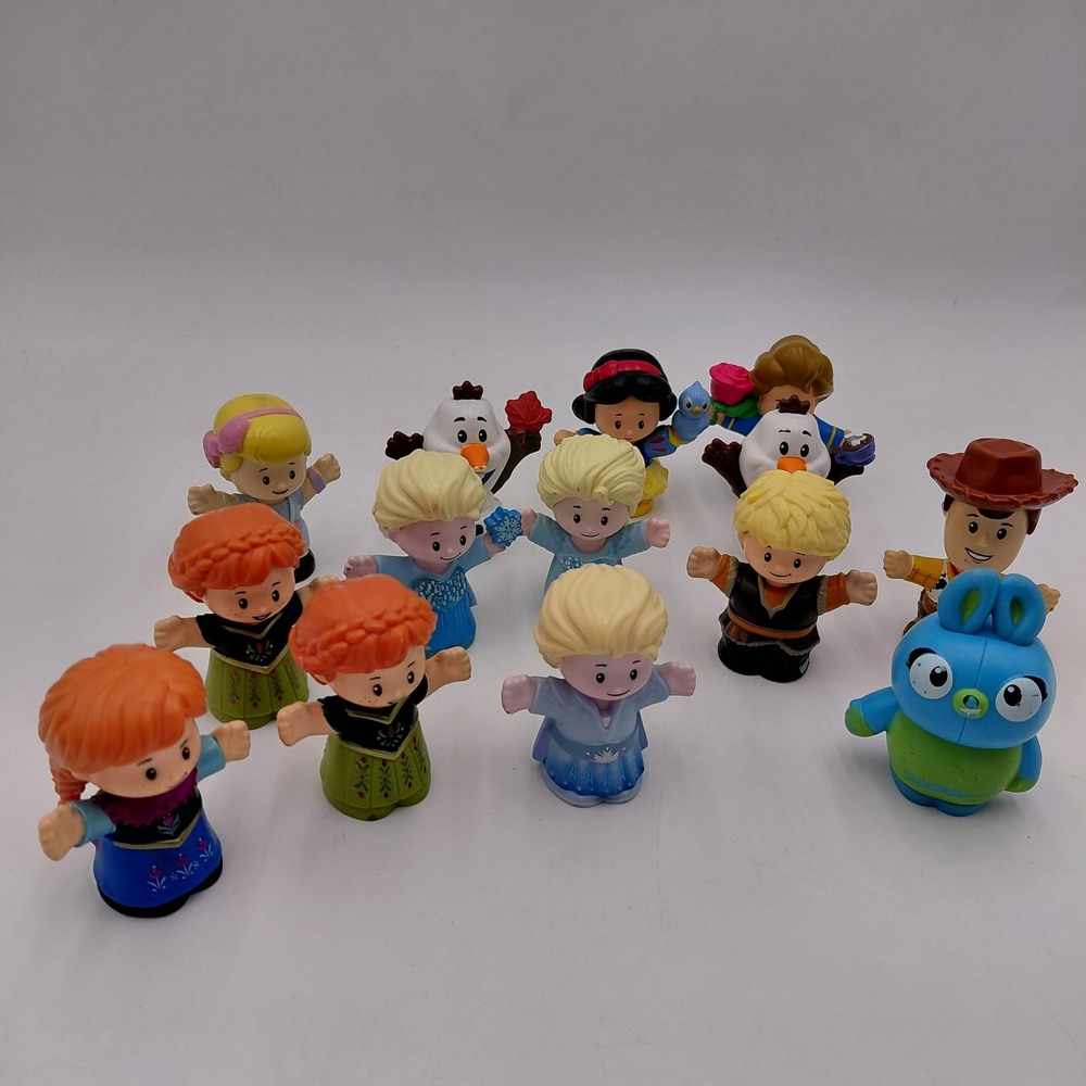 Mixed lot 13 Fisher Price Little People Disney Frozen Toy Story Princess Figures - Picture 1 of 8